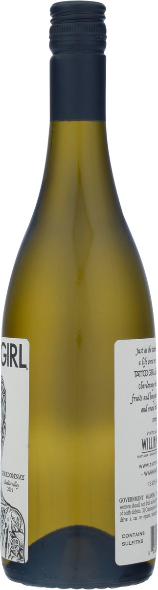 slide 3 of 9, Tattoo Girl Columbia Valley Chardonnay 750 ml, 1 ct