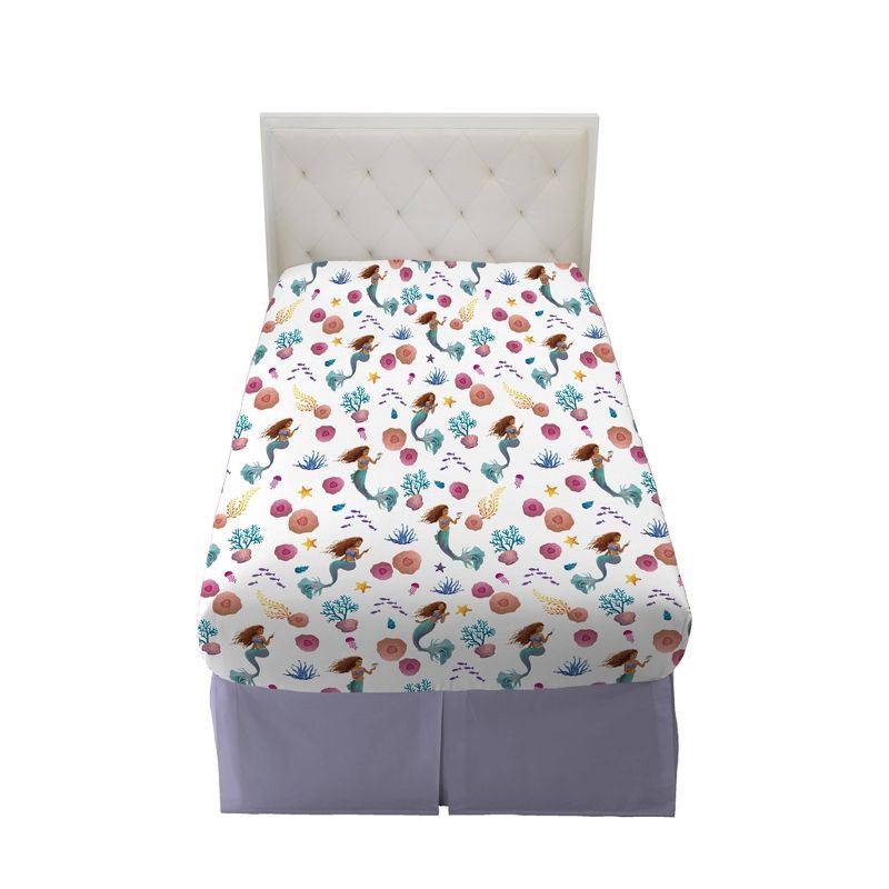 slide 6 of 8, Twin The Little Mermaid Kids' Sheet Set, 1 ct
