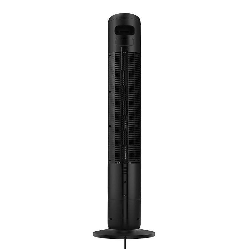 slide 8 of 8, Holmes 37" Digital Oscillating 5 Speed Tower Fan with Clear Read Display and Remote Control Black, 1 ct