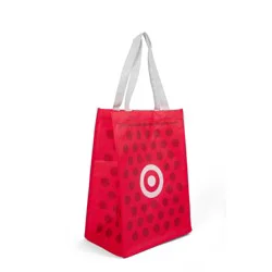 Reusable Bag / Basket Print Tote Red