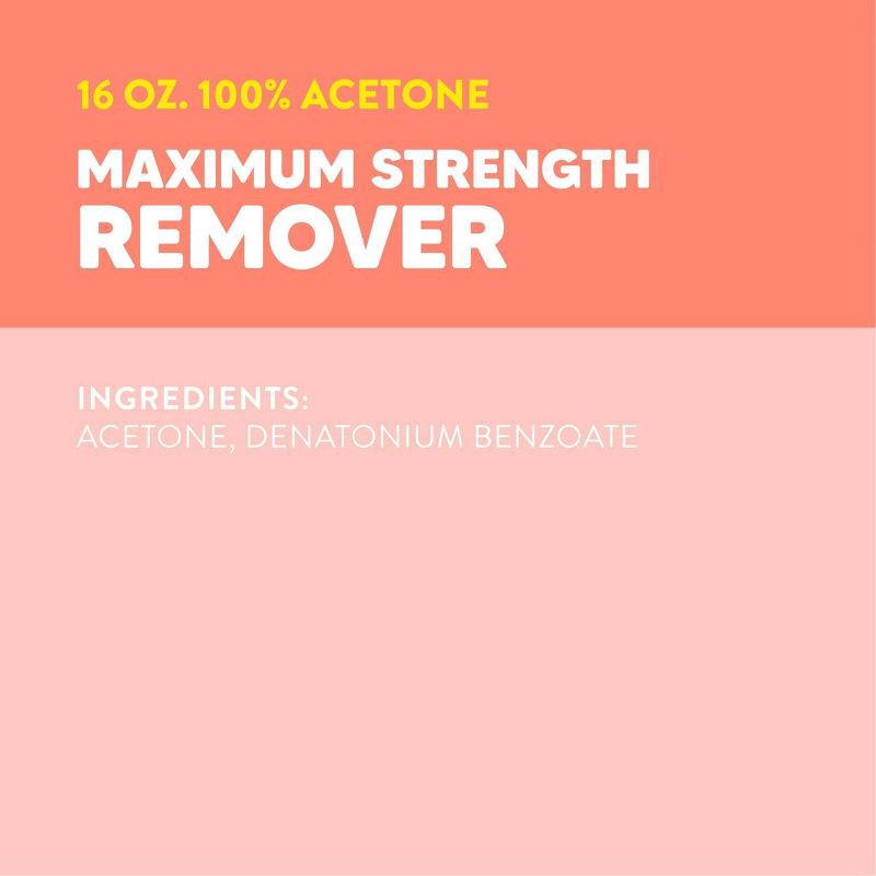 slide 4 of 5, ONYX Brands Pure Acetone Nail Polish Remover - 16 fl oz, 16 fl oz