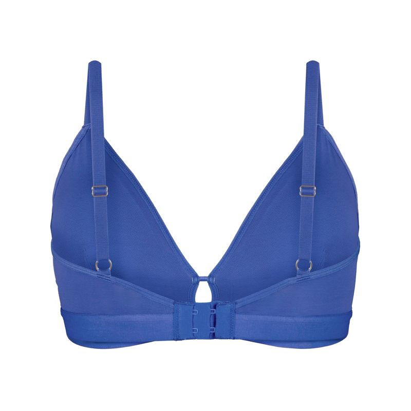 All.You.LIVELY Women's Busty Mesh Trim Bralette - Clematis Blue 3