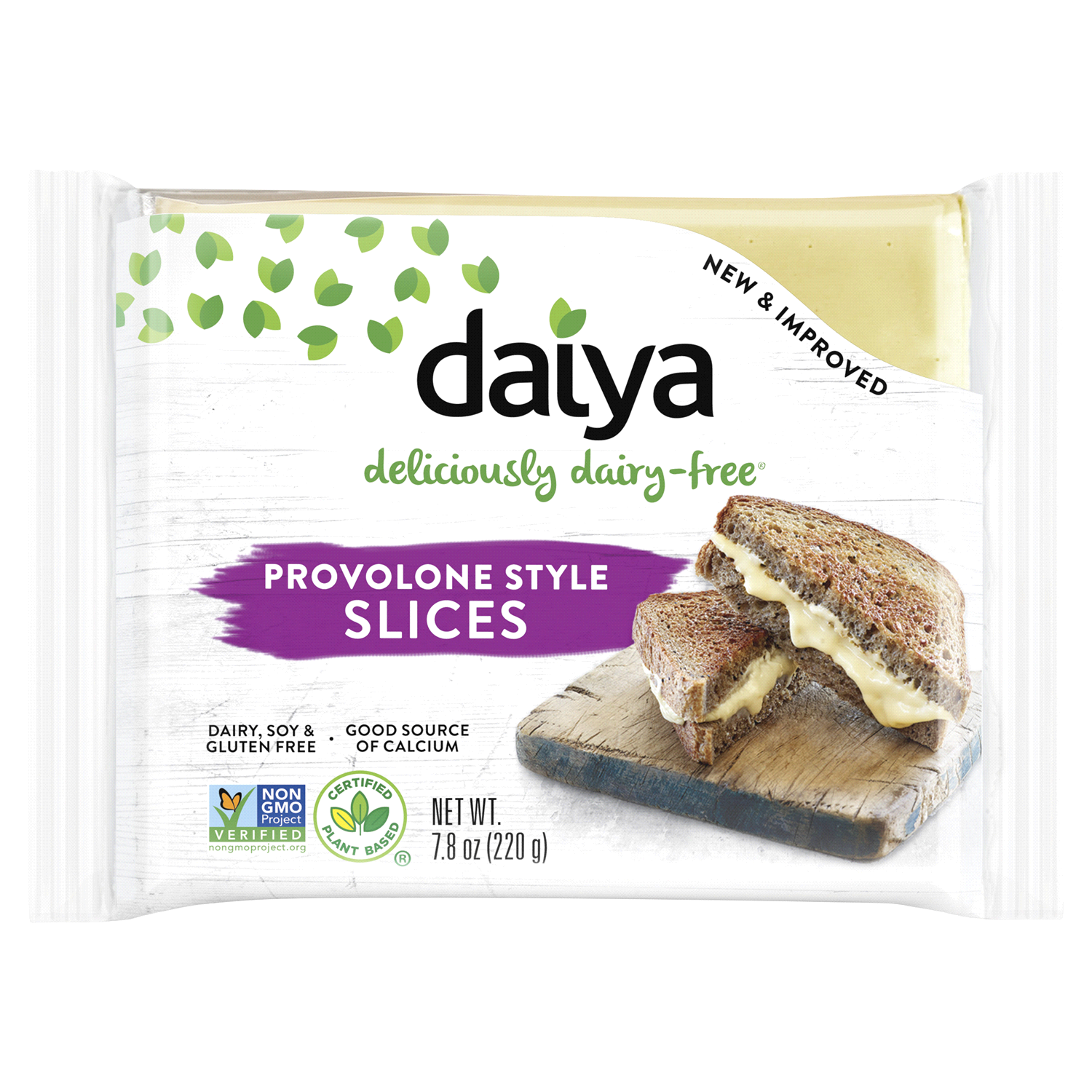 slide 1 of 2, Daiya Dairy-Free Provolone Cheese Slices 7.8 oz, 7.8 oz