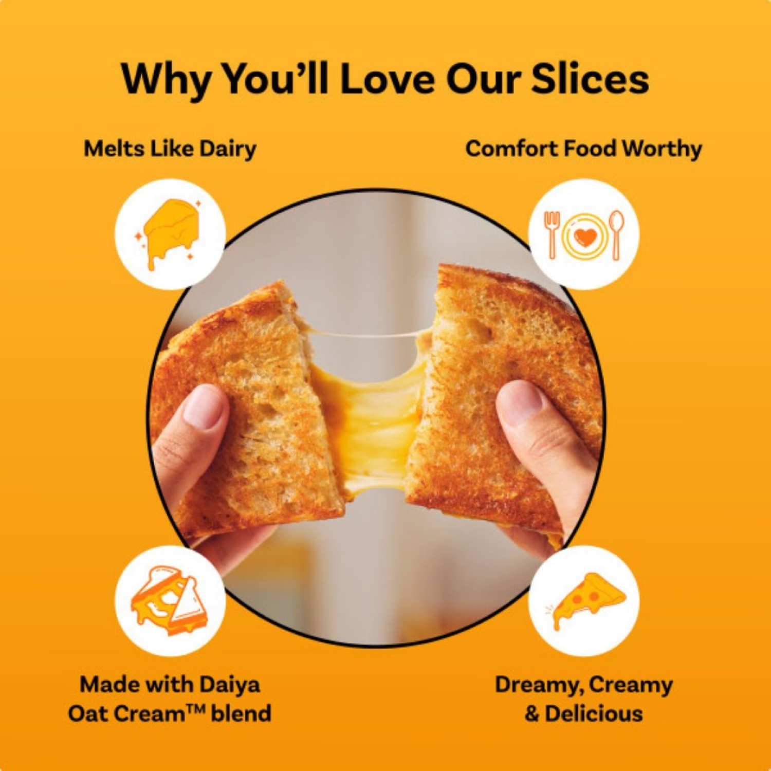 slide 3 of 7, Daiya Cheddar Cheese Slices 7.8 oz, 7.8 oz