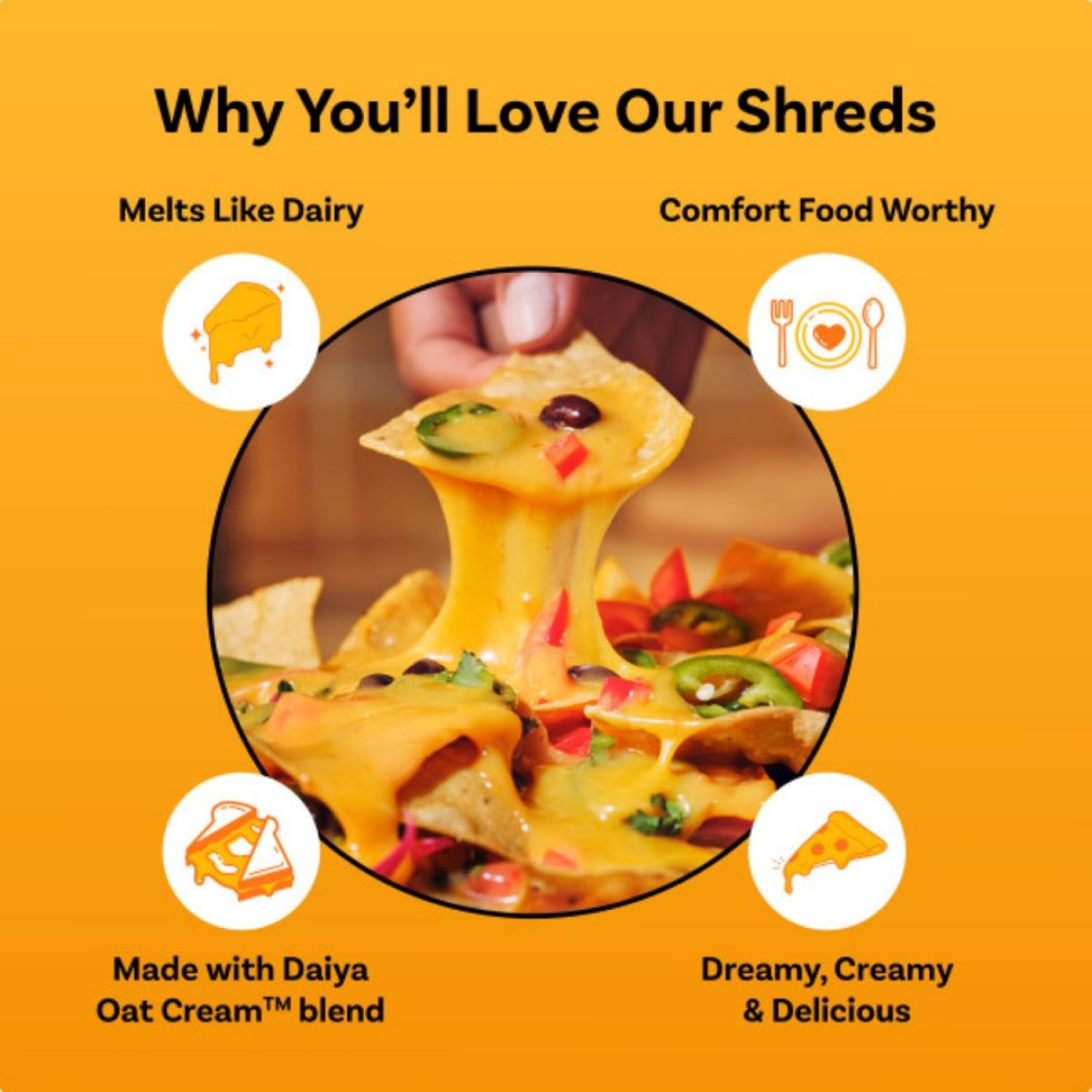 slide 5 of 6, Daiya Dairy-Free Mexican Blend Cheese Shreds 7.1 oz, 7.1 oz