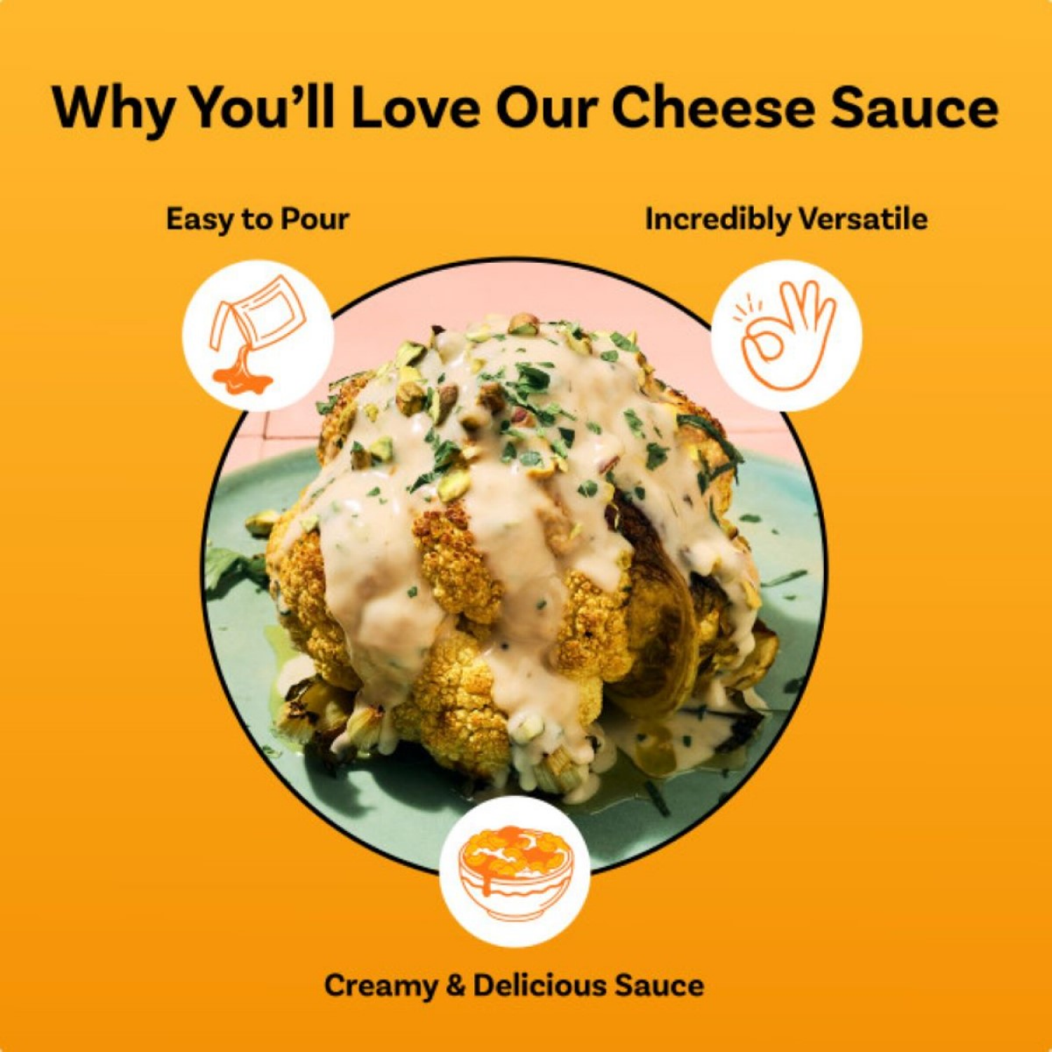 slide 4 of 7, Daiya Dairy-Free Cheddar Cheese Sauce 3 - 4.7 oz Pouches, 3 ct