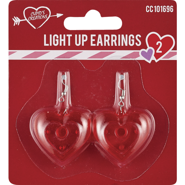 slide 1 of 1, Value Buys Cupid's Creations Vday Earrings, 1 ct
