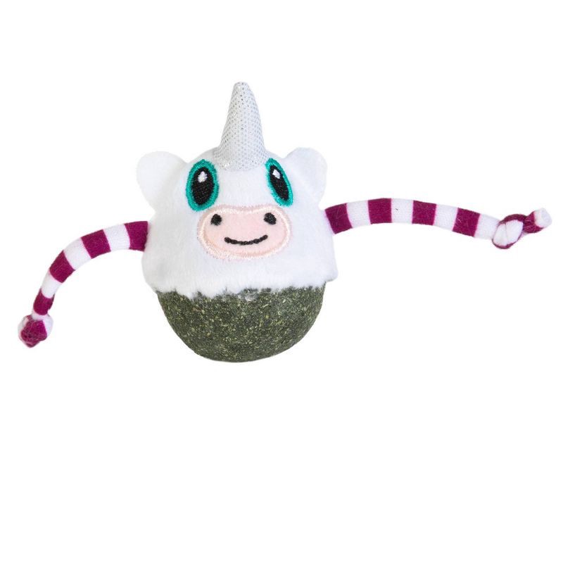 slide 3 of 7, Quirky Kitty Unicorn Nipper Compressed Catnip Bobble Cat Toy, 1 ct