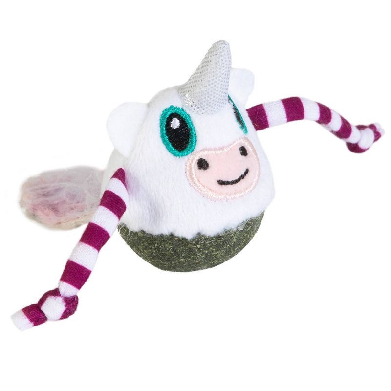 slide 4 of 7, Quirky Kitty Unicorn Nipper Compressed Catnip Bobble Cat Toy, 1 ct