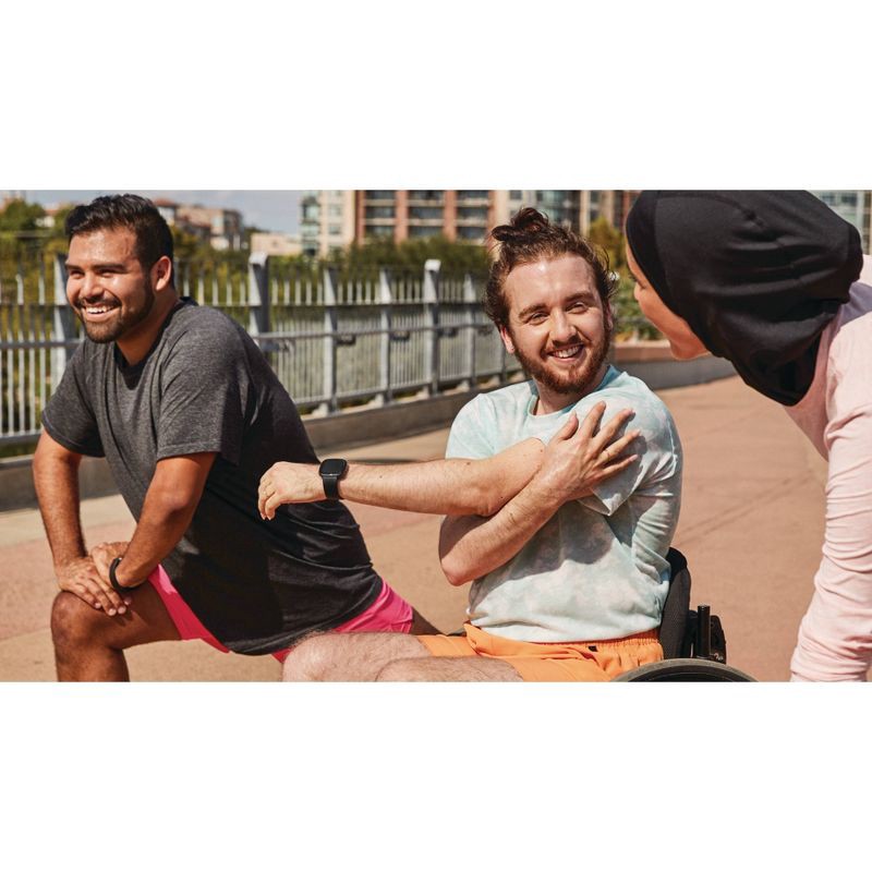 slide 4 of 4, Fitbit Versa 4 Smartwatch - Graphite Aluminum with Black Band, 1 ct