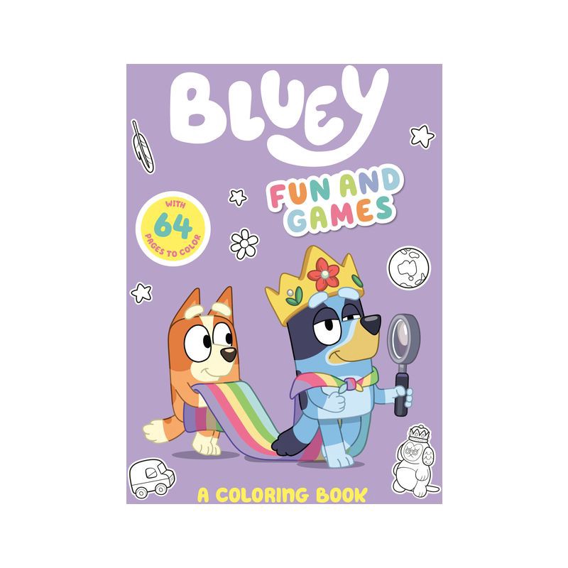 slide 1 of 1, Penguin Publishing Bluey: Fun and Games: A Coloring Book - by Penguin Young Readers Licenses (Paperback), 1 ct