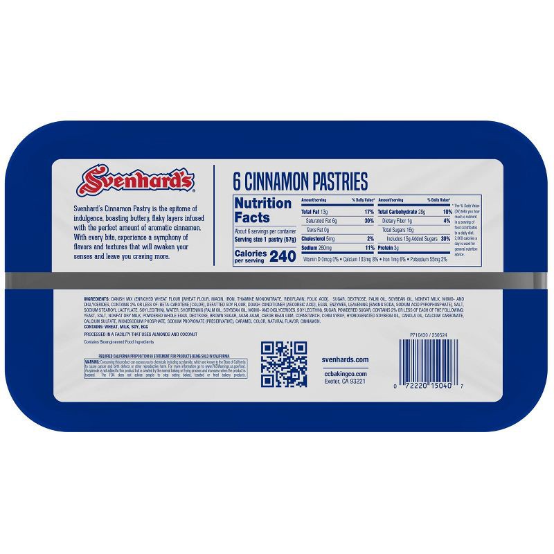 slide 2 of 3, Svenhard's Cinnamon Pastry - 6ct / 12oz, 6 ct; 12 oz