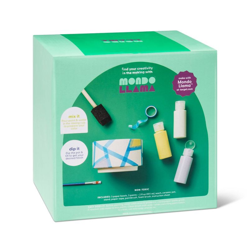 PaintYourOwn Ceramic Flower Pot Kit Mondo Llama 1 ct Shipt