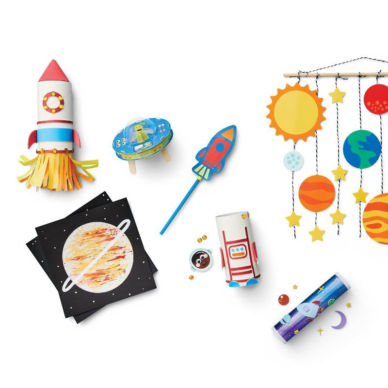 slide 4 of 4, Space STEAM Wood Craft Kit - Mondo Llama™, 1 ct