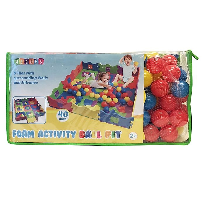 slide 3 of 3, Verdes Foam Activity Ball Pit and Play Mat Set, 1 ct