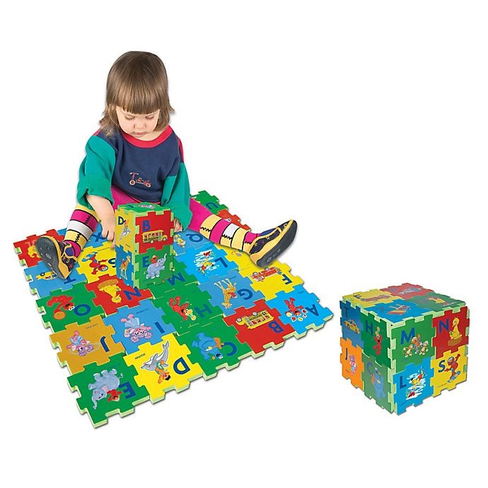 slide 2 of 2, Verdes Sesame Street Alphabet Foam Floor Puzzle, 27 ct