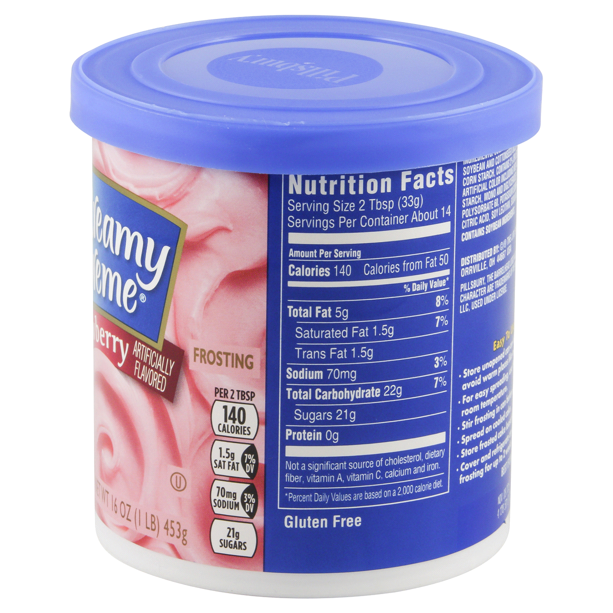 slide 3 of 4, Pillsbury Creamy Supreme Strawberry Frosting, 16 oz