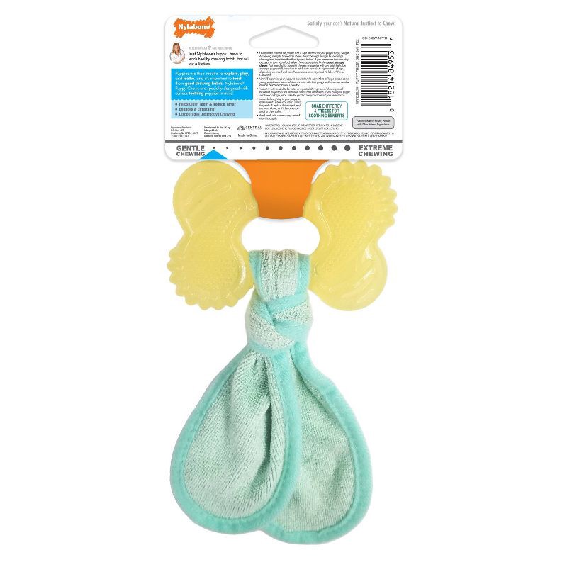 slide 2 of 4, Nylabone Puppy Chew Freezer Bone Toy - Bacon, 1 ct