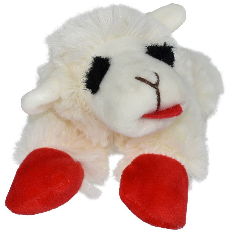 slide 3 of 5, Multipet Mini Lamb Chop Dog Toy - 6", 1 ct