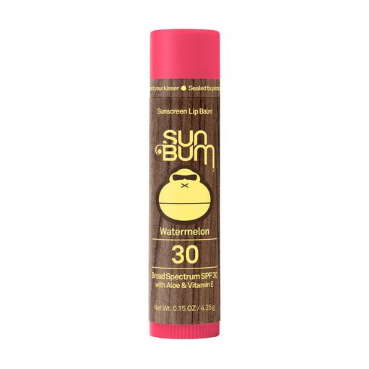 slide 1 of 2, Sun Bum Broad Spectrum SPF 30 Watermelon Sunscreen Lip Balm 0.15 oz, 0.15 oz