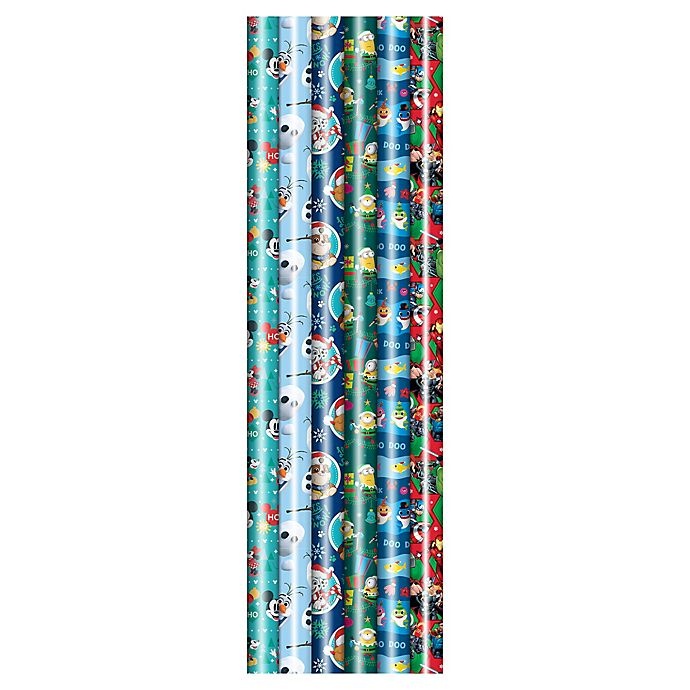 slide 1 of 1, Winter Wonderland Licensed Novelty Assorted Wrapping Paper, 40 in