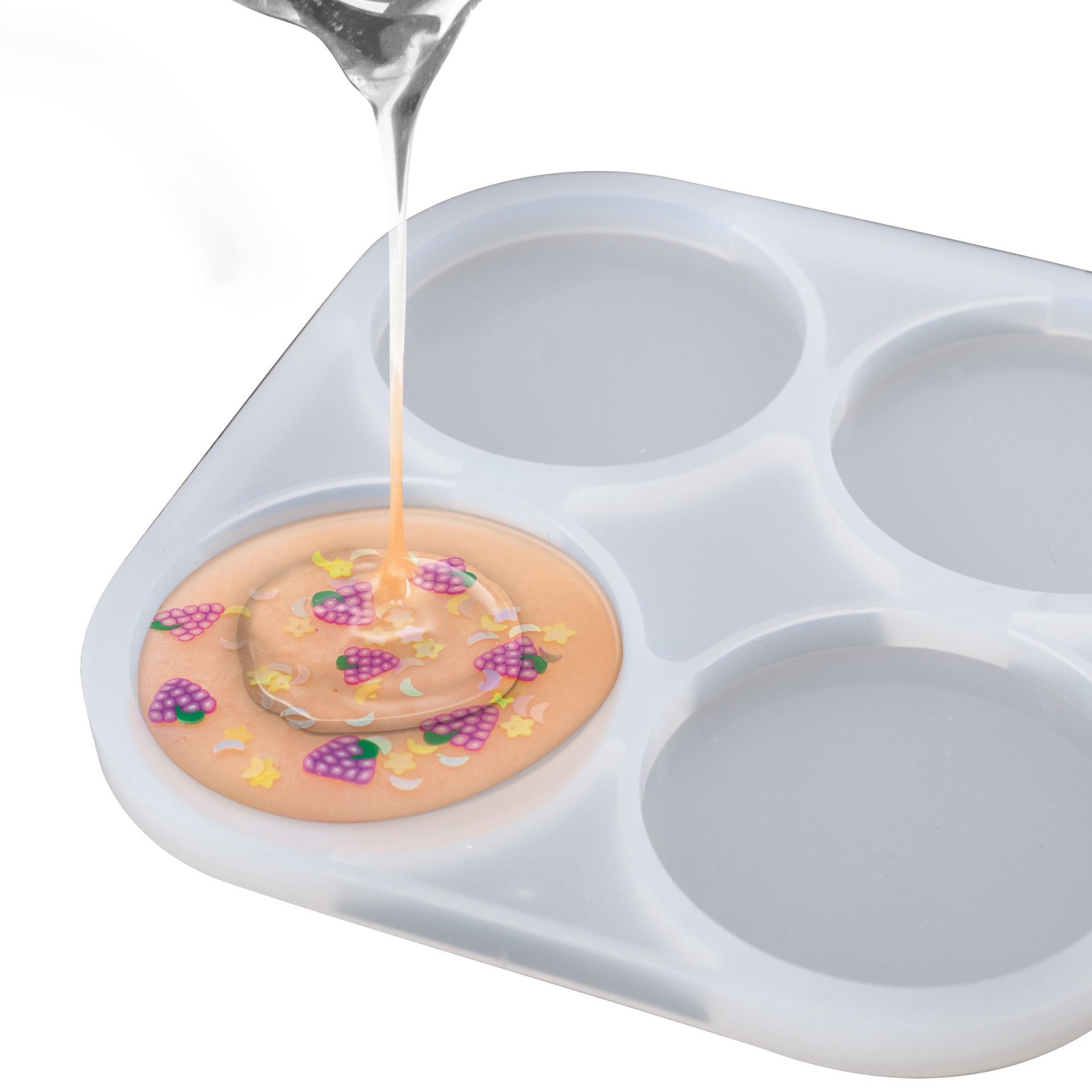 slide 5 of 6, Cell Phone Grips Silicone Mold By Craft Smart, 4.13 in x 4.13 in x 0.28 in