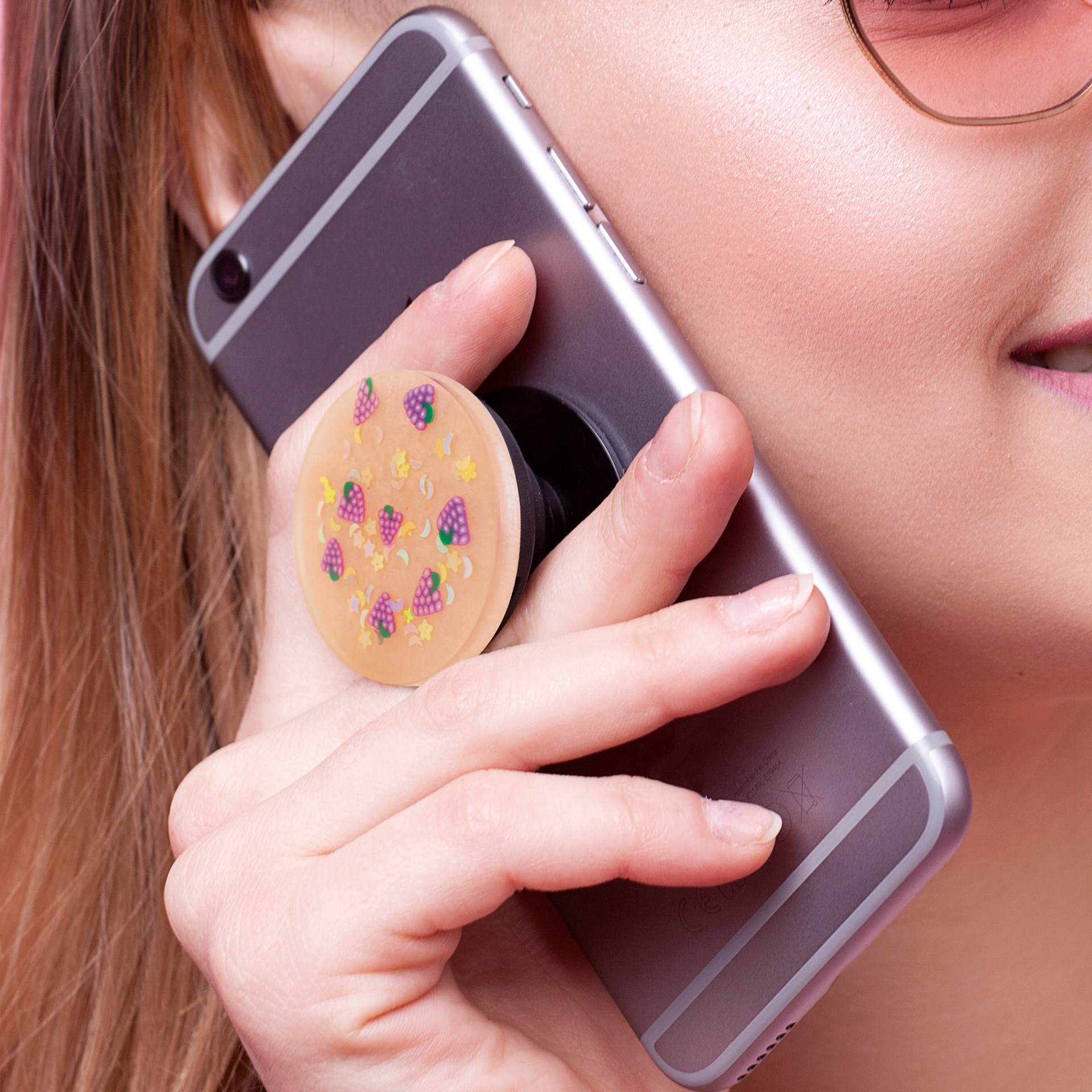 slide 4 of 6, Cell Phone Grips Silicone Mold By Craft Smart, 4.13 in x 4.13 in x 0.28 in