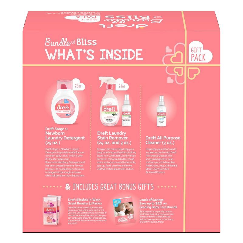 Dreft Bundle of Bliss Laundry Detergent Gift Pack - 6ct 6 ct | Shipt