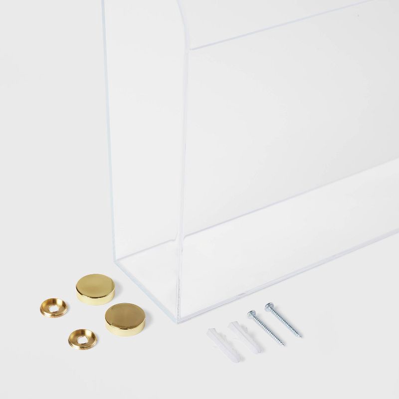 slide 3 of 3, Acrylic Wall Pocket Clear - Threshold™, 1 ct