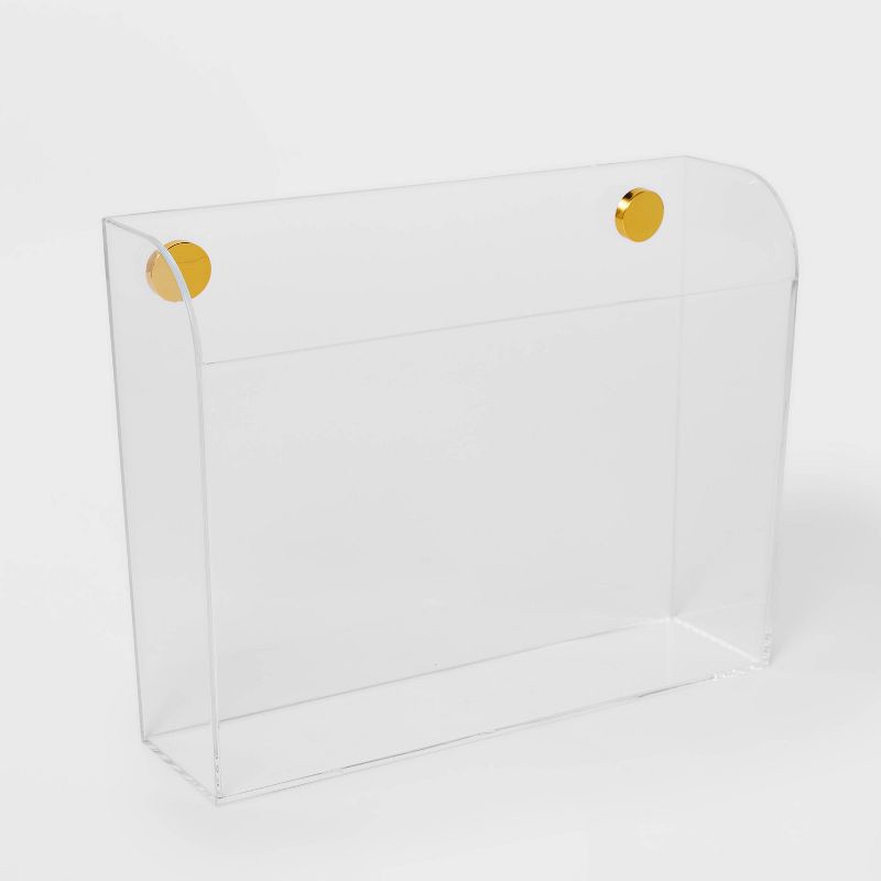 slide 1 of 3, Acrylic Wall Pocket Clear - Threshold™, 1 ct