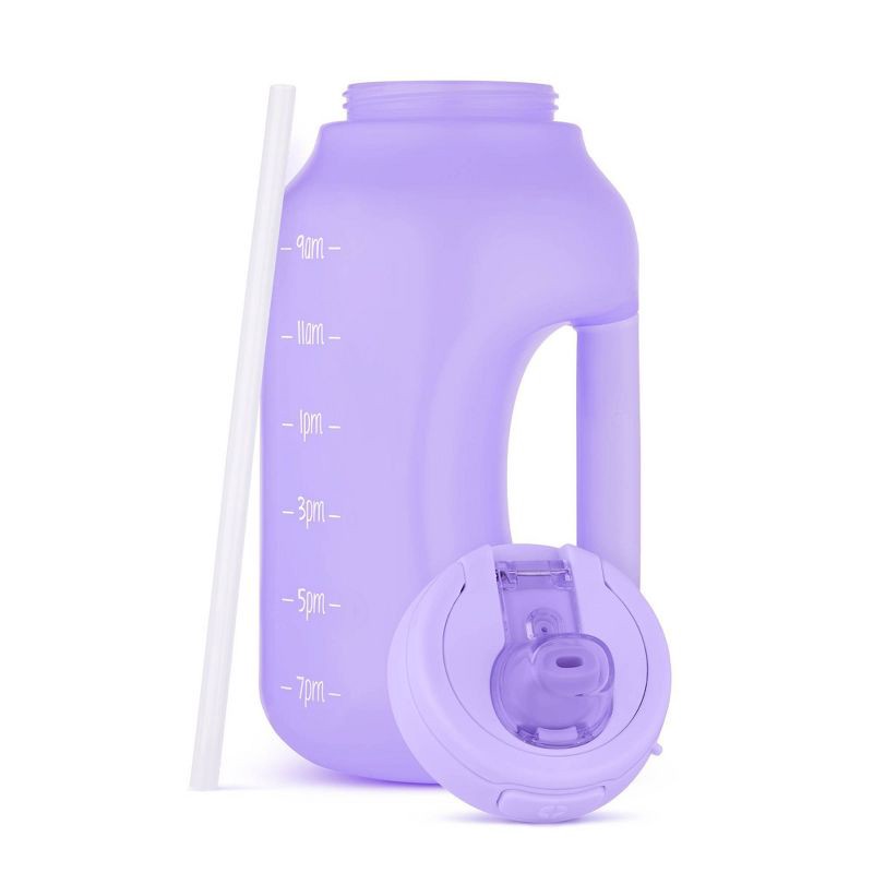 slide 2 of 7, Ello Hydra 64oz Half Gallon Jug with Straw - Tropical Violet: BPA-Free Portable Drinkware, Dishwasher-Safe, 64 oz