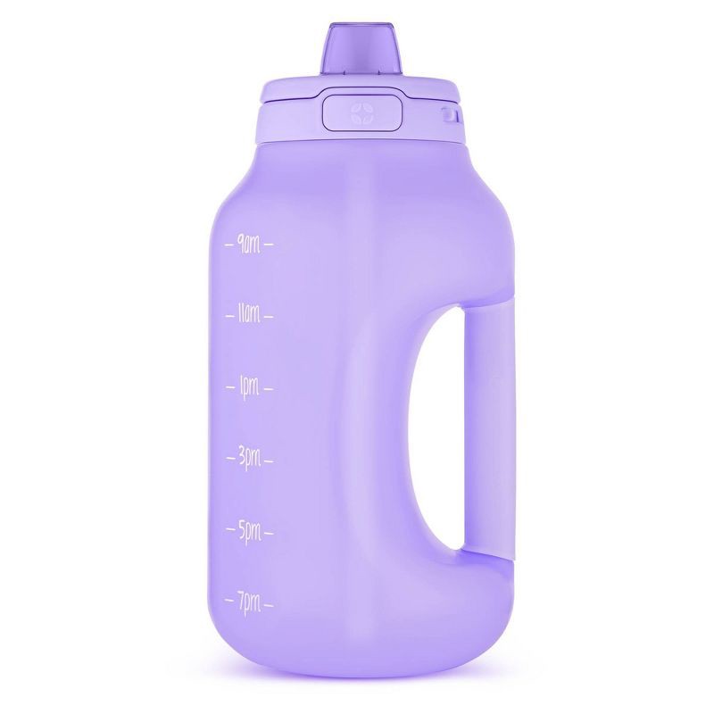 slide 1 of 7, Ello Hydra 64oz Half Gallon Jug with Straw - Tropical Violet: BPA-Free Portable Drinkware, Dishwasher-Safe, 64 oz