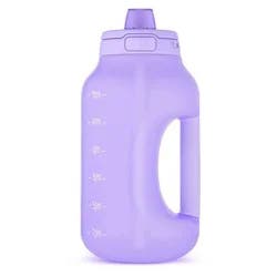 Ello Hydra 64oz Half Gallon Jug with Straw - Tropical Violet: Portable Drinkware, Dishwasher-Safe
