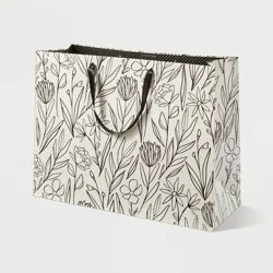 Wildflowers Large Wedding Gift Bag - Spritz™: Botanical Floral Bridal Shower, Multi-Colored, 12"x16"x6"