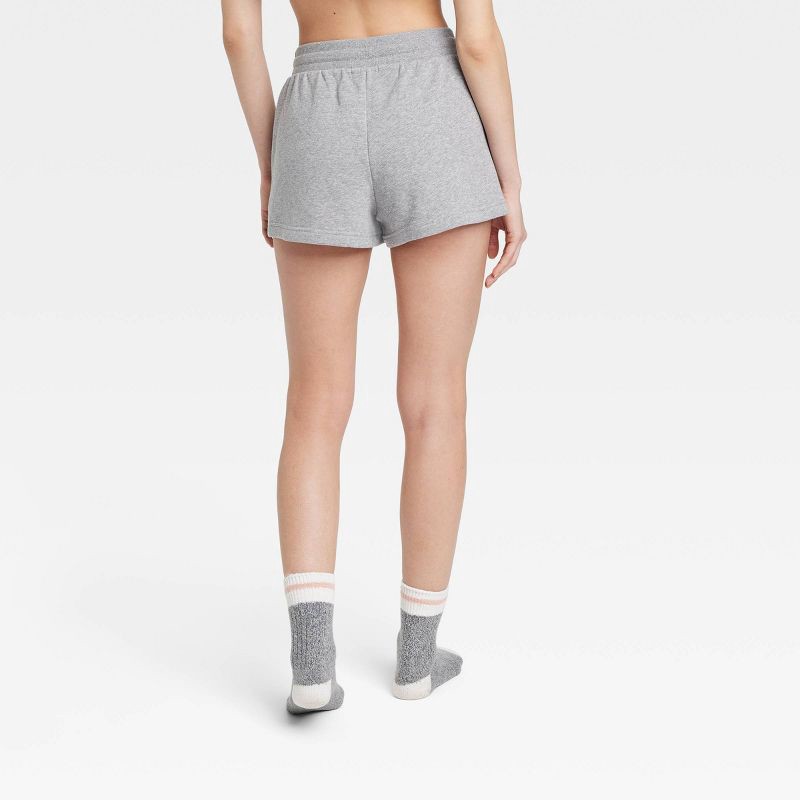 Women's Fleece Lounge Pajama Shorts - Colsie Gray XL 1 ct