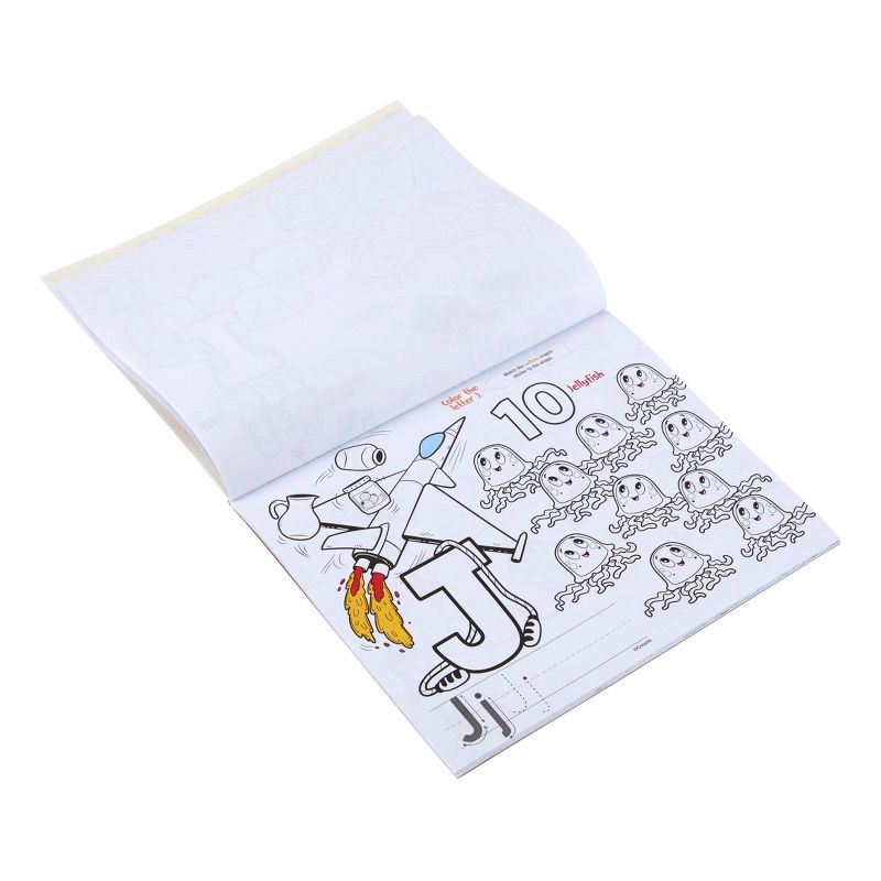 slide 6 of 7, Crayola Lil' Learners Activity Pad 10"x 8": Mess Free Coloring Book for Kids, Educational Stickers, 32 Pages, 1 ct