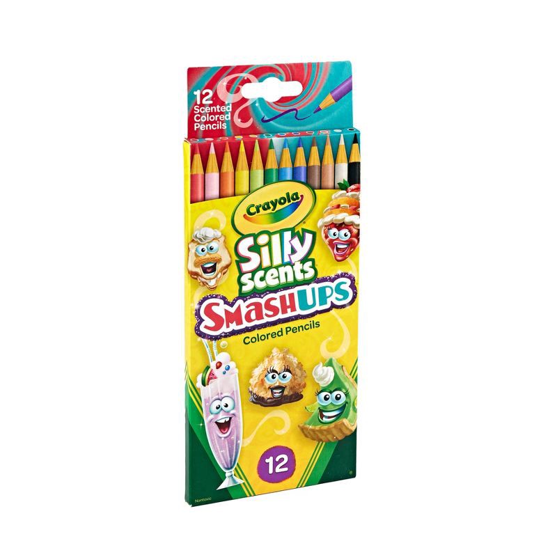 slide 2 of 4, Crayola 12pk Silly Scent Smash Ups Colored Pencils, 12 ct