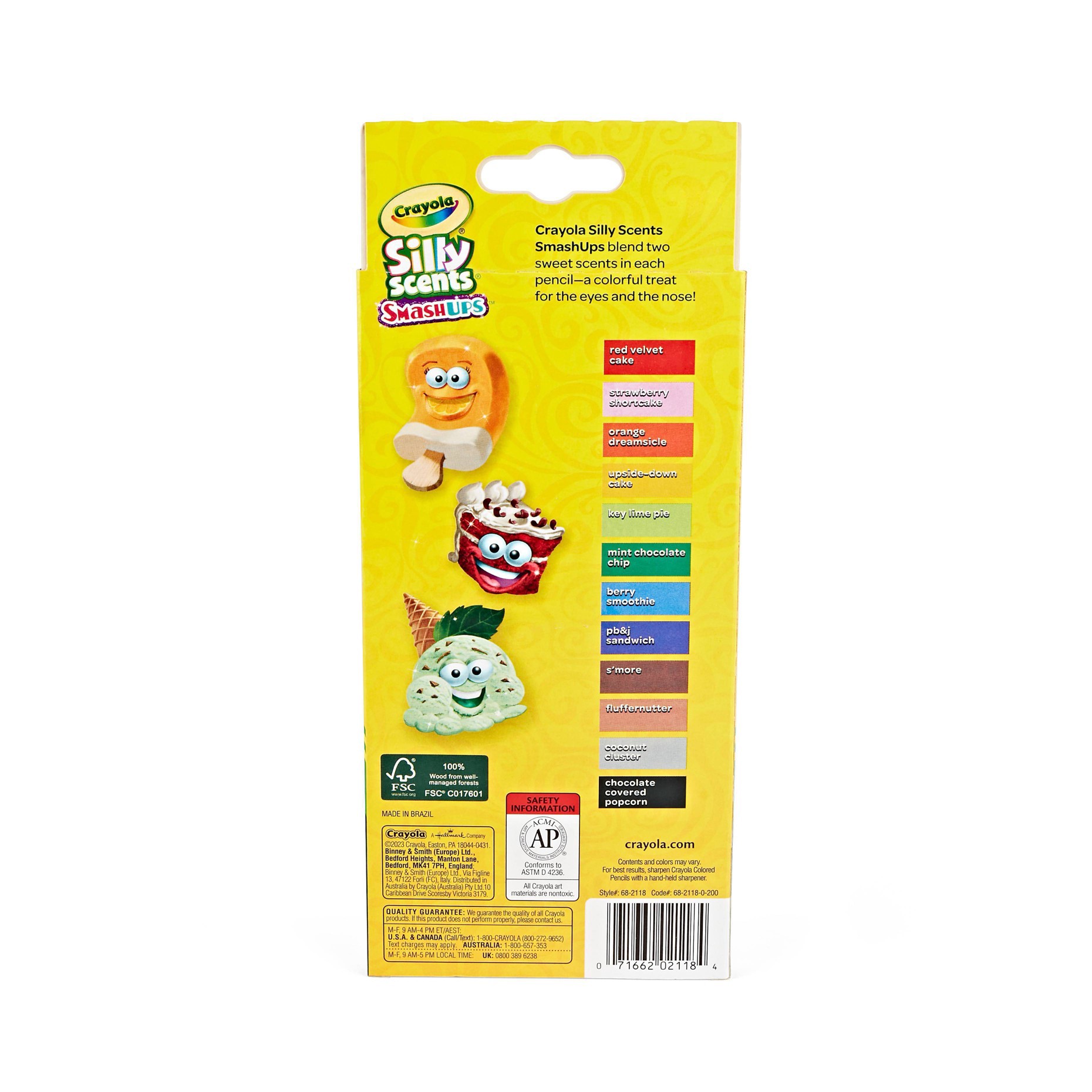 Crayola 12pk Silly Scent Smash Ups Colored Pencils 12 ct | Shipt