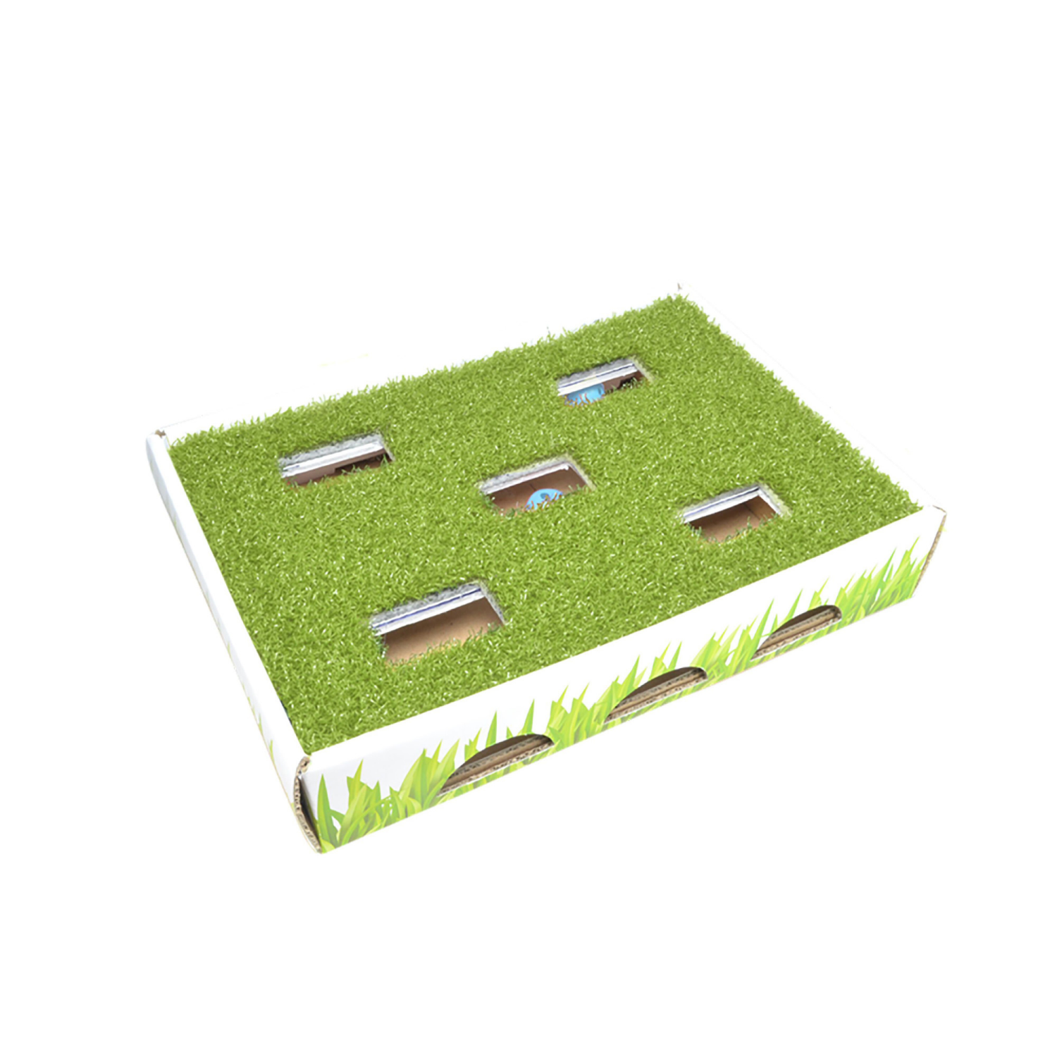 slide 1 of 7, Petstages Grass Patch Hunting Box, 1 ct