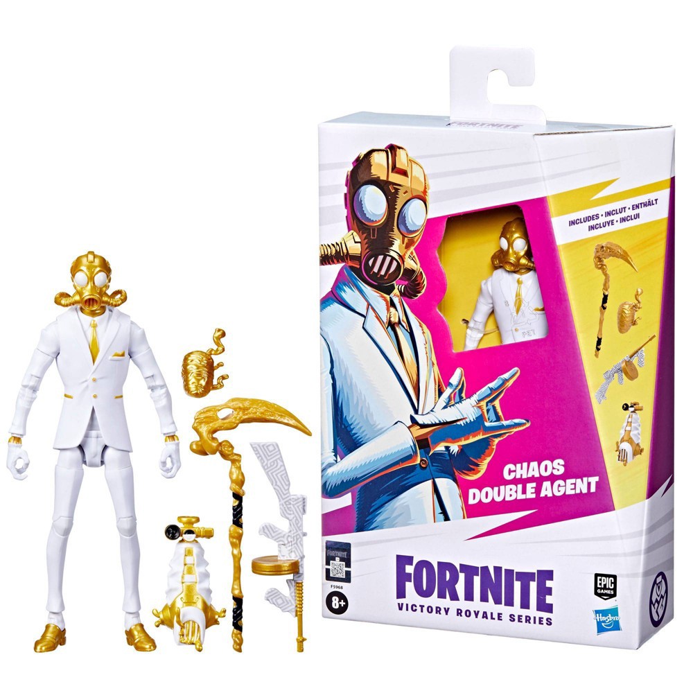 slide 6 of 10, Hasbro Fortnite Victory Royale Series Chaos Double Agent Action Figure (Target Exclusive), 1 ct