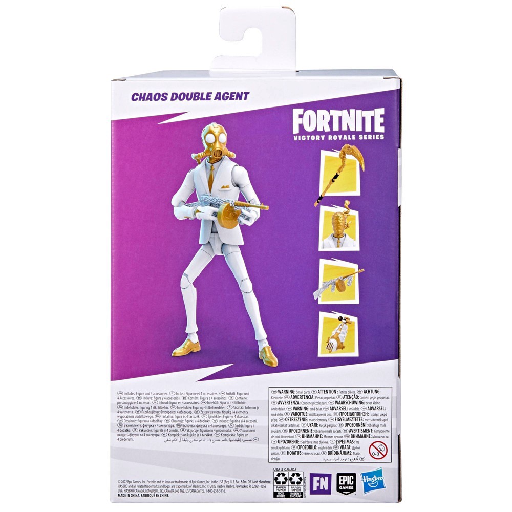 slide 7 of 10, Hasbro Fortnite Victory Royale Series Chaos Double Agent Action Figure (Target Exclusive), 1 ct
