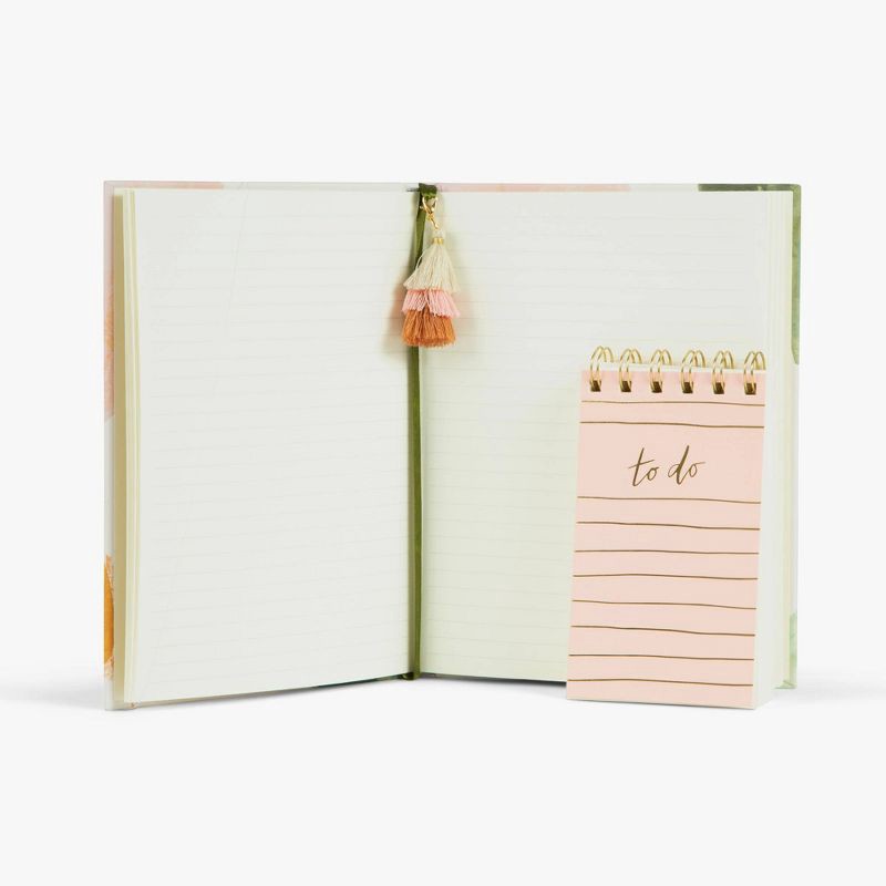 slide 3 of 3, 6"x8"Journal with Spiral Notepad Set: Garven Hard Cover Composition Notebook, Lined Paper, 160 Pages, Adult Stationery, 1 ct