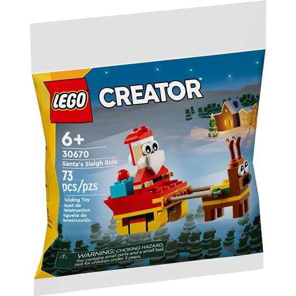 slide 1 of 1, Lego Creator Santa's Sleigh Ride 30670, 1 ct