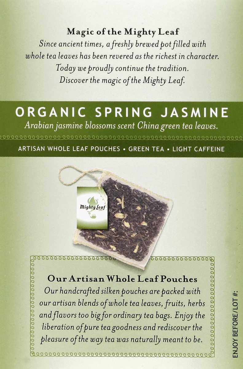 slide 3 of 5, Mighty Leaf Mountain Spring Jasmine Green Tea, 15 ct