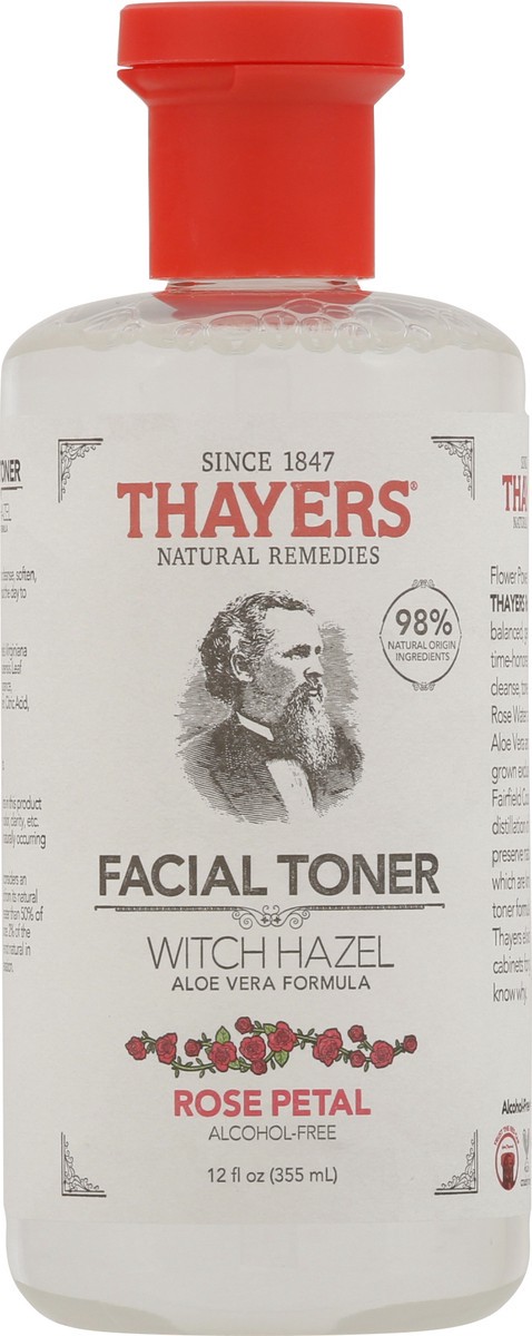 slide 6 of 9, Thayers Natural Remedies Witch Hazel Alcohol Free Toner with Rose Petal - 12 fl oz, 12 fl oz