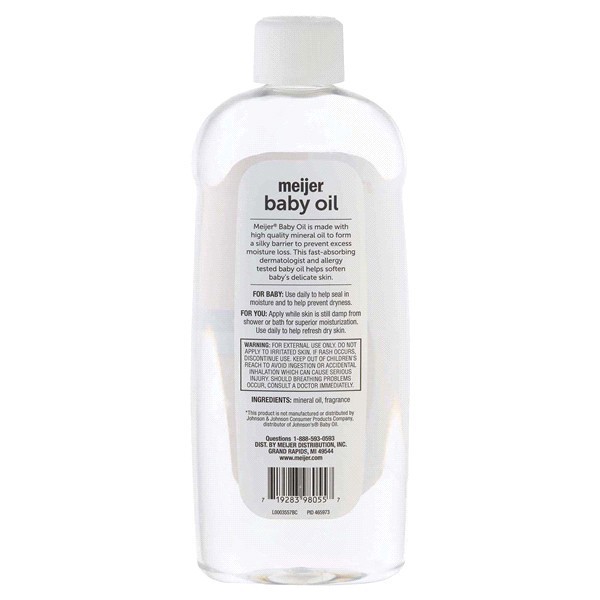 slide 4 of 5, Meijer Baby Mild Hypoallergenic Baby Oil, 20 oz