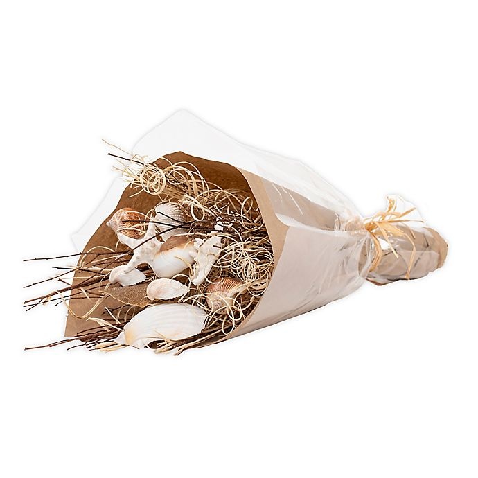 slide 1 of 3, Lumiere White and Brown Coastal Artificial Bouquet, 1 ct