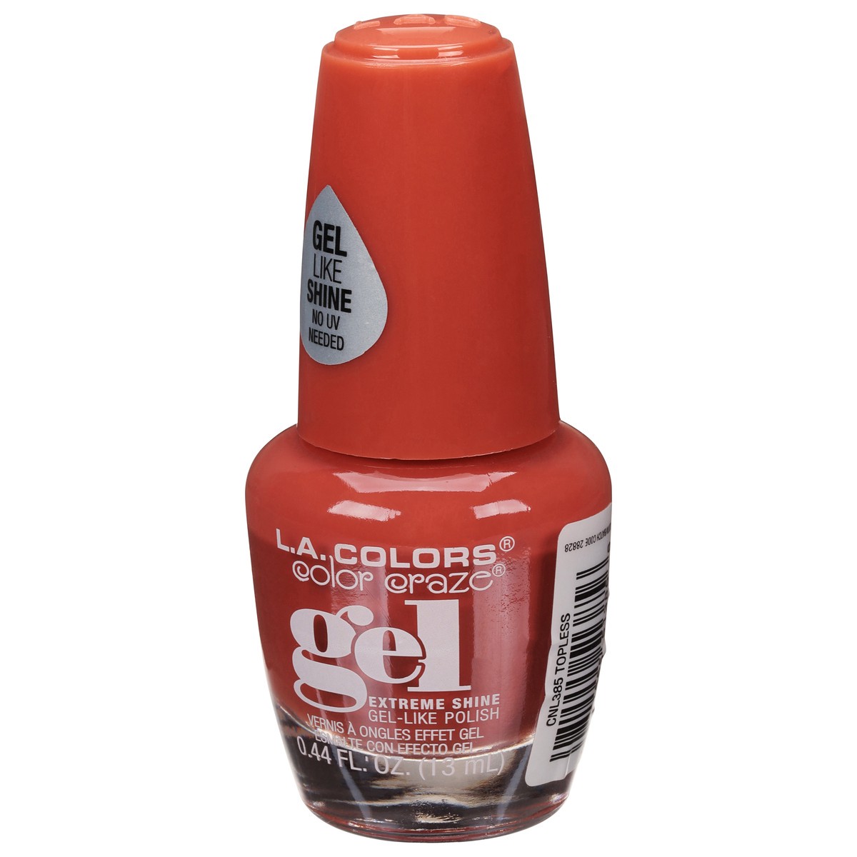 slide 5 of 13, L.A. Colors Color Craze CNL385 Topless Gel Extreme Shine Nail Polish 0.44 fl oz, 0.44 fl oz