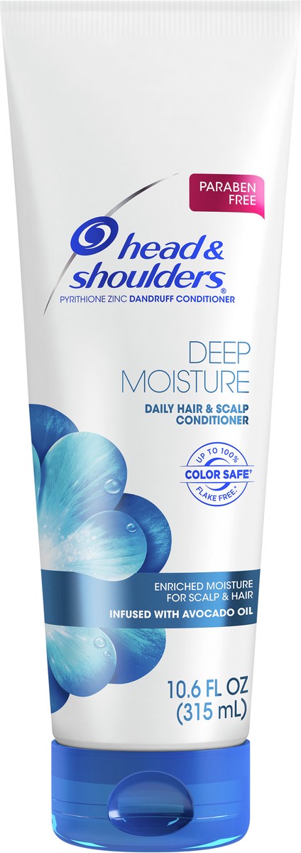 slide 2 of 3, Head & Shoulders Head and Shoulders Dandruff Conditioner, Anti-Dandruff Treatment, Deep Moisture for Daily Use, Paraben Free, 10.6 oz, 10.6 fl oz