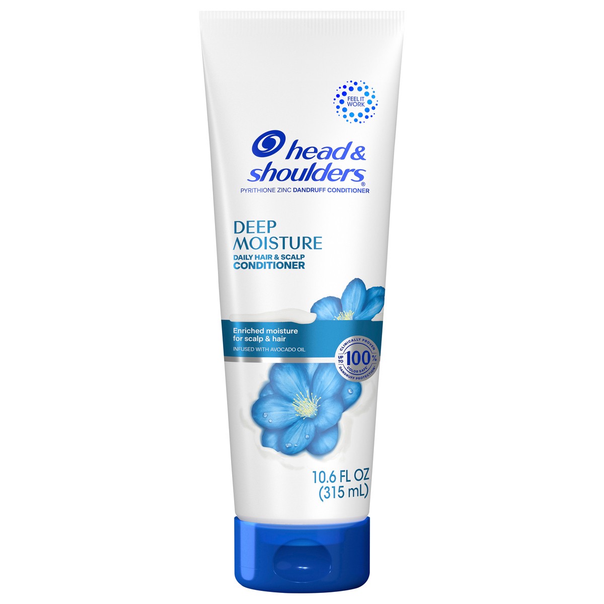 slide 1 of 3, Head & Shoulders Head and Shoulders Dandruff Conditioner, Anti-Dandruff Treatment, Deep Moisture for Daily Use, Paraben Free, 10.6 oz, 10.6 fl oz